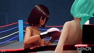 hentai boxing match with big boobs