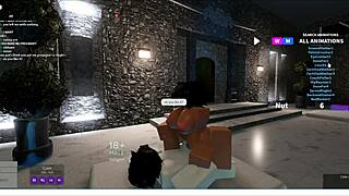 i let her fuck me for a long time in roblox game with lots of action
