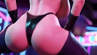 Catwoman dancing sexy in wild anal action! 😈