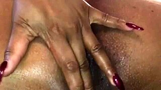 ebony milf with huge boobs teases in the scene