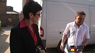 Old German lady gets drilled hard