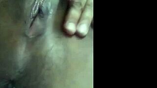 Big Tits Babe Masturbates To Big Black Cock