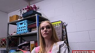 Stripping shy teen for a quick office check