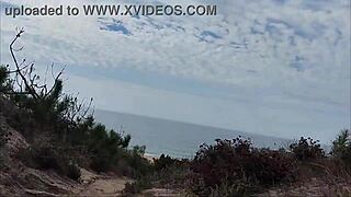 Guy Spills Milk on Nude Beach!