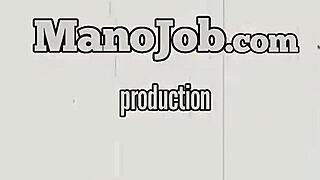 Raven Bay's tattooed handjob with piercing pov