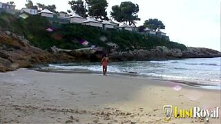 Horny sluts with tight bodies got drilled hard in sand