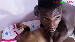 Ebony Babe Receives Him With Creamy Pussy