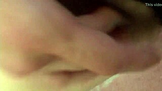 My Italian brunette wife likes to fuck in front of everyone, masturbating with natural tits