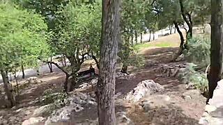 Damiana Flowers Flashes Big Ass In European Castle