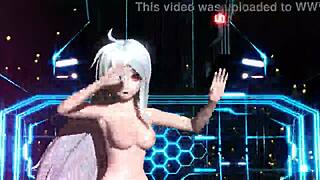 Hatsune Miku in full nude mod! Her big tits and ass exposed!