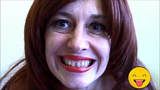 the horny fetish queen explores with her tongue