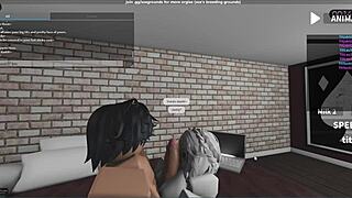fucking another fan in a roblox studio condo~