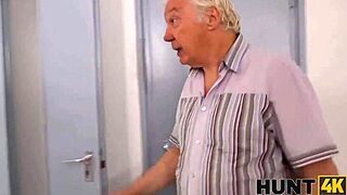 Hunt4k Man Bangs Skinny Teen 18+ While Old BF Watches