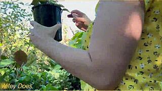 Wifey heads out braless in summer dress looking amazing with blonde hair