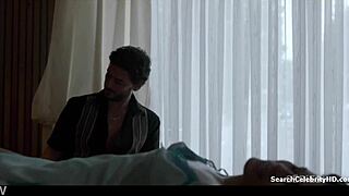 Claudia Ferri, the celebrity milf, gives a detailed blowjob and handjob to the teen with big tits in this topless sex scene