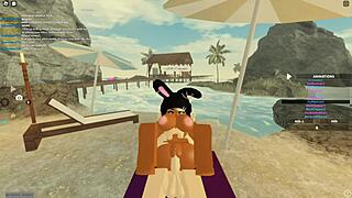 i’m hooked on this wild roblox 3some anal scene!