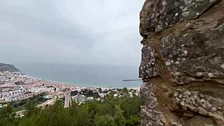 Damiana Flowers Flashes Big Ass In European Castle