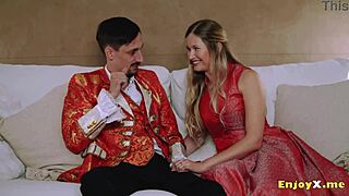 Excessive Passion Beats Every Moment a Light-Haired in Tights with Shaved Cooter Cherishes Cock-Sucking Session - Indulge in Tough Hard-Core Porn