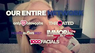 Busty Redhead Stepmom Sucks Me Off During Chores