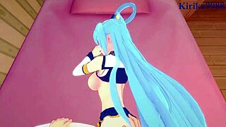 Aqua And Kazuma Satou Engage In Intense Sex With Creampie In Konosuba Hentai