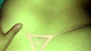 i gave my whore a good anal fuck with thong on