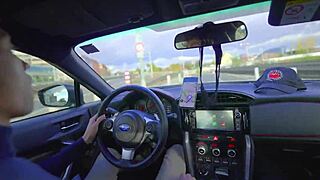 I dared to flash and masturbate in a taxi today!
