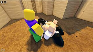 Zaki gets fucked in roblox game!
