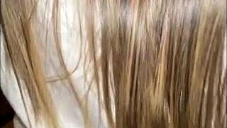 Flashing my ass in the public store turns me on, so I had to masturbate in the restroom