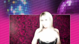 Blonde babe Charisma Cappelli squirts with dildo in staircase domination scene