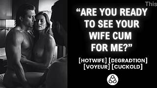 Desperate Wife Fucked in Front of Husband Real Couple Amateur Cuckold Humiliation