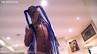 huge black dick fucks tiny ebony pussy