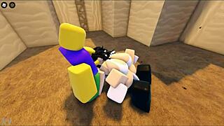 Zaki gets fucked in roblox game!