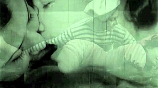 i admire this vintage erotic illustration of hairy antique lesbians