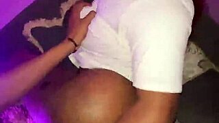 petite ebony girl enjoys taking it rough in the scene