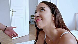 Cheating ex Lia Lin fucks Jimmy Bud hard with cum in mouth