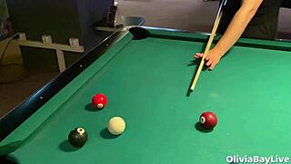 Pool Game Turns Into Slutty Public Toilet Blowjob Blast!