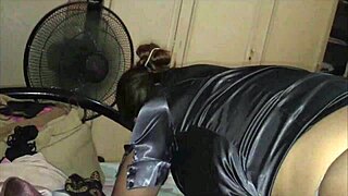 Sexy White Milf Sucks Ass And Cock In Silky Upskirt Lingerie