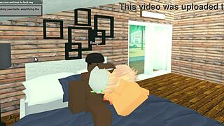 Roblox slut throat fucked by BBC