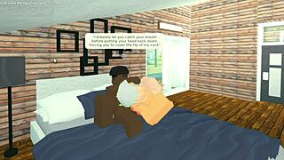 Roblox slut throat fucked by BBC