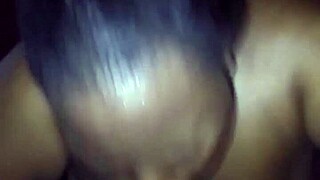 thot intensely sucking and swallowing cum from big black cock