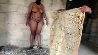 Outdoor Quickie With Stepmother! Monster Cock Cumshot!