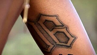 Sexy Naked Ebony Jossa Nova Flaunts Big Ass