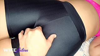 i saw this hot latina bbw at the gym teasing the personal trainer and it was so hot i couldn't look away