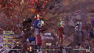 CrazyCat Fucks 8 Virgins in Wild Fallout 76 Action Scene.