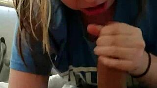 Blonde Deepthroats Big Black Cock