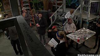 Preacher's teen gets group fucked in public humiliation