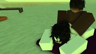 bitch getting blacked on the beach 😈