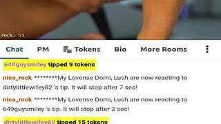 Nica rock reaches intense orgasm through solo masturbation