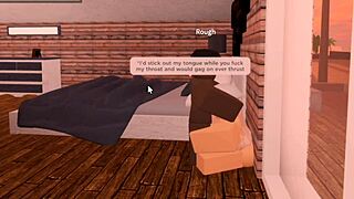 Roblox slut throat fucked by BBC
