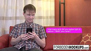 Big Boobed Babe Takes Step-Brother's Fat Cock